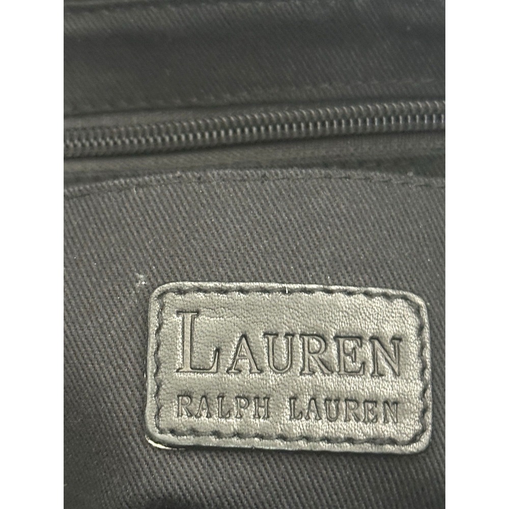 Ralph Lauren (LRL) Black Leather Tote Handbag - Picture 6 of 16